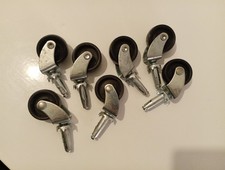 Furniture Castors x7 38mm Wheel for Chair Trolley Socket for sofa swivel vintage