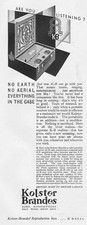 KOLSTER BRANDES Radio Manufacturers - Vintage Advertisement 1929 #2