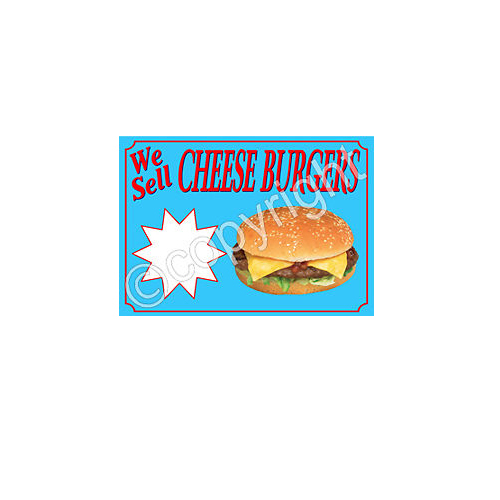 Cheese burger sticker - burger, for