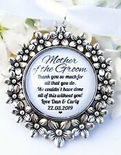 Mother Of The Groom Thank You Bouquet Charm Gift From Bride And Groom Wedding