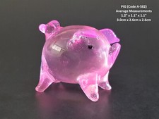 Handmade Pink Blown Glass PIG