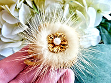Beautiful  Vintage Mink Flower
