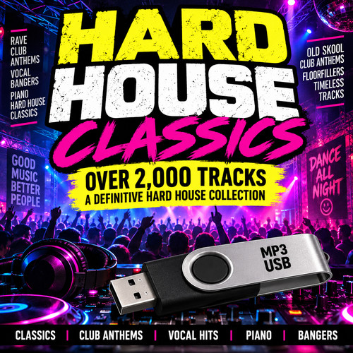2000 hard house tunes - house, usb
