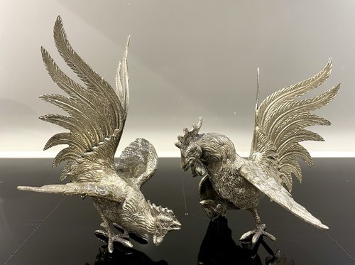 Vintage solid silver tone - silver,