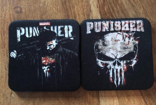 Punisher inspired coaster - punisher, set