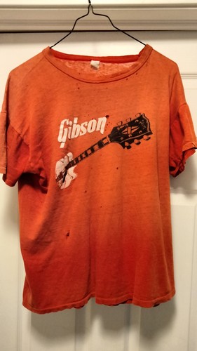 Gibson guitar shirt vintage - gibson,