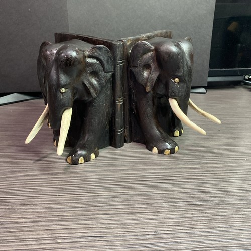Vintage carved ebony wood - carved,