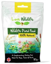 Love Wildlife Pond Food 80g - Frogs, Toads, Newt Food, Wildlife Food
