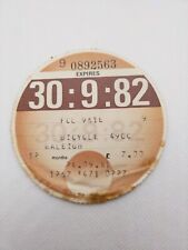 Vintage Raleigh Moped Motorbike 1982 Old Road Car Cars Farm Tax Disc Discs Rare