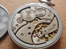 Vintage Sekonda Molnija 3602 15 Jewels pocket watch. Soviet Russian CCCP