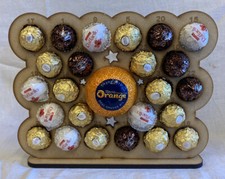 Christmas Advent Calendar. Fits Ferrero/Lindor/Orange Chocolates. Reusable