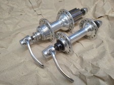 Campagnolo Chorus 9/10/11/12 speed hubs & skewers 32h, good condition & serviced