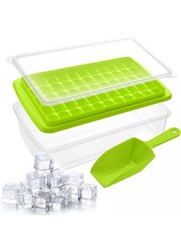 Ice Cube Tray With Lid Freezer Storage Bin Easy Release 55 Mini Nugget Container