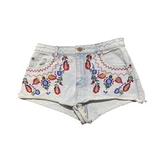 miss Selfridge size 10 blue jean shorts 00s summer y2k 28 inch waist