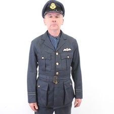 Replica WW2 RAF Officers Service Dress 4 pocket Barathea SD Tunic by Kay Canv...