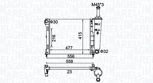 Radiator engine cooling fits - radiator,