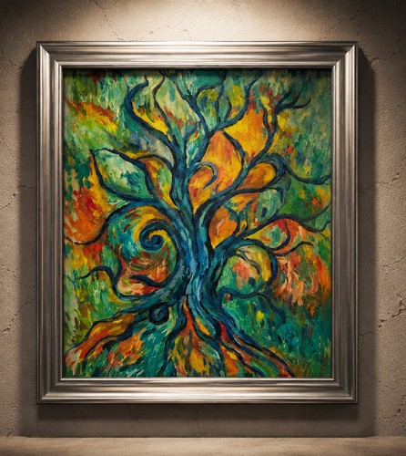 Oil canvas painting by - oil,