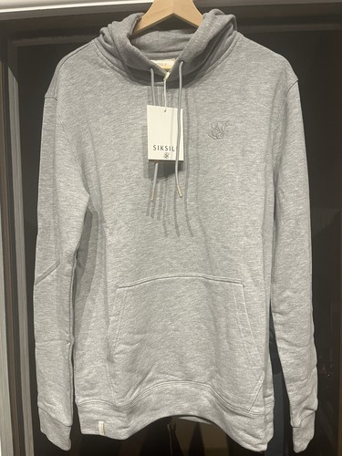 Siksilk grey hoodie medium - grey,