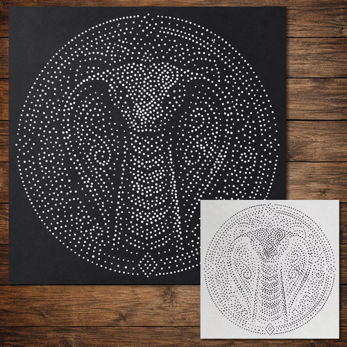 Tribal cobra mandala stipple - tribal,