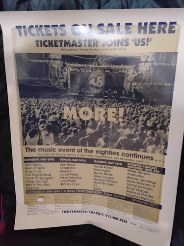 Festival clash 1983 ticket - us,