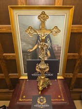 Antique large brass church - brass,