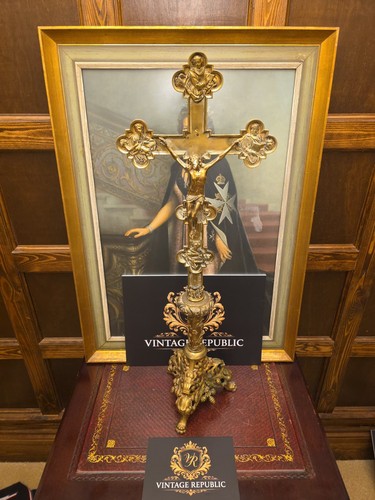 Antique large brass church - brass,