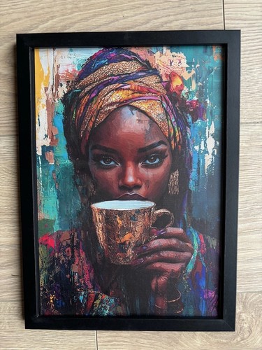 Framed canvas print of - canvas,