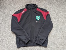 Norwich City Football Jacket Adult Small Black Errea Training Soccer Jersey Mens