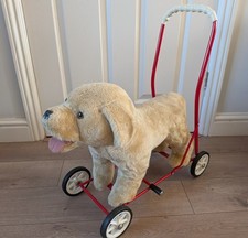 Vintage Push-a-long doggie