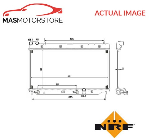 Engine cooling radiator nrf - engine,
