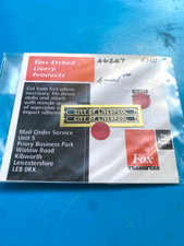 NEW FOX NAME PLATES For LMS BR