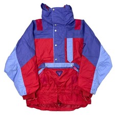 Degre 7 Multicoloured Ski Anorak Jacket 90s Retro Colourblock Mens Small
