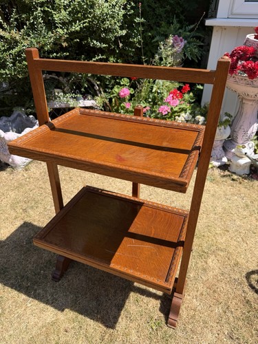 Vintage oak two tier - vintage, folding