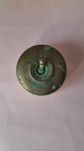Vintage brass ceramic light - brass,