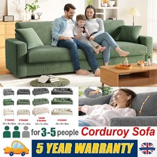 3/4 Seater Corduroy Sofa Bed