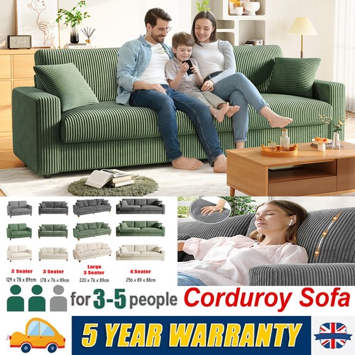 Seater corduroy sofa - 2/3/4,