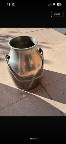 Large stainless steel milk - large,