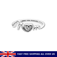 S925 Sterling Silver Mum Heart