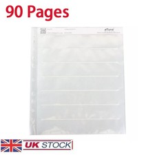 90x NEGATIVE CLEAR SHEET 35mm 135 Photo Film Files Sleeves Ring Binder Storage