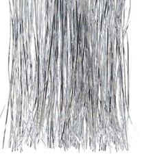 Silver Lametta Foil Tinsel Garland Strands Christmas Tree Decor 50cm x 40cm