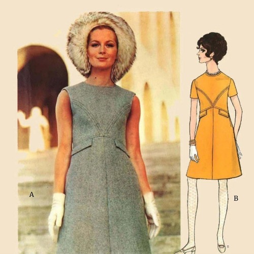 1960s pattern valentino vogue - 1960s,