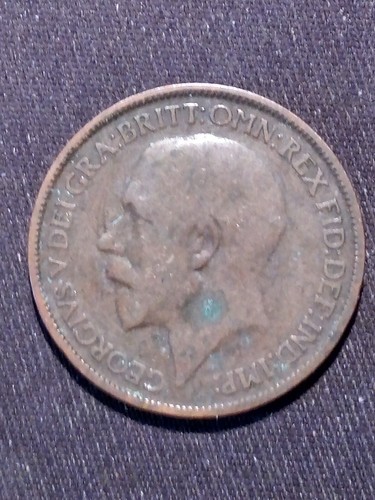 Half penny 1925 george mp - penny, {mp}
