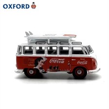 76VWS008CC Oxford Diecast 1/76 Scale OO Gauge VW T1 Bus and Surfboards Coca Cola