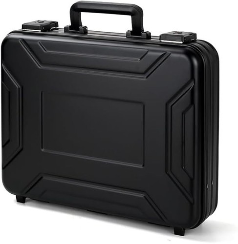 Metal briefcase black - metal,