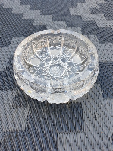 Vintage crystal cut glass - crystal,