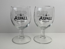 Pair Aspall suffolk Cyder Cider Half Pint Glasses