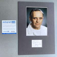 ANTHONY HOPKINS signed mat 21x30 autograph COA ACOA