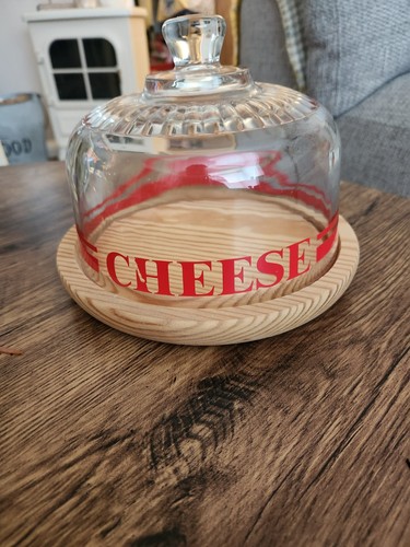 Vintage tage glass cheese dome - tage,