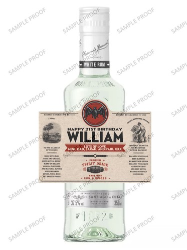 Personalised bacardi spiced - personalised,