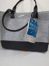 Yankee Candle Shopper Large Gift Bag Grey Felt Bag Only Christmas